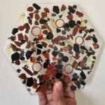 Protection vastu yantra made of semi precious stones, essential oils embeded with sacred geometrical shapes